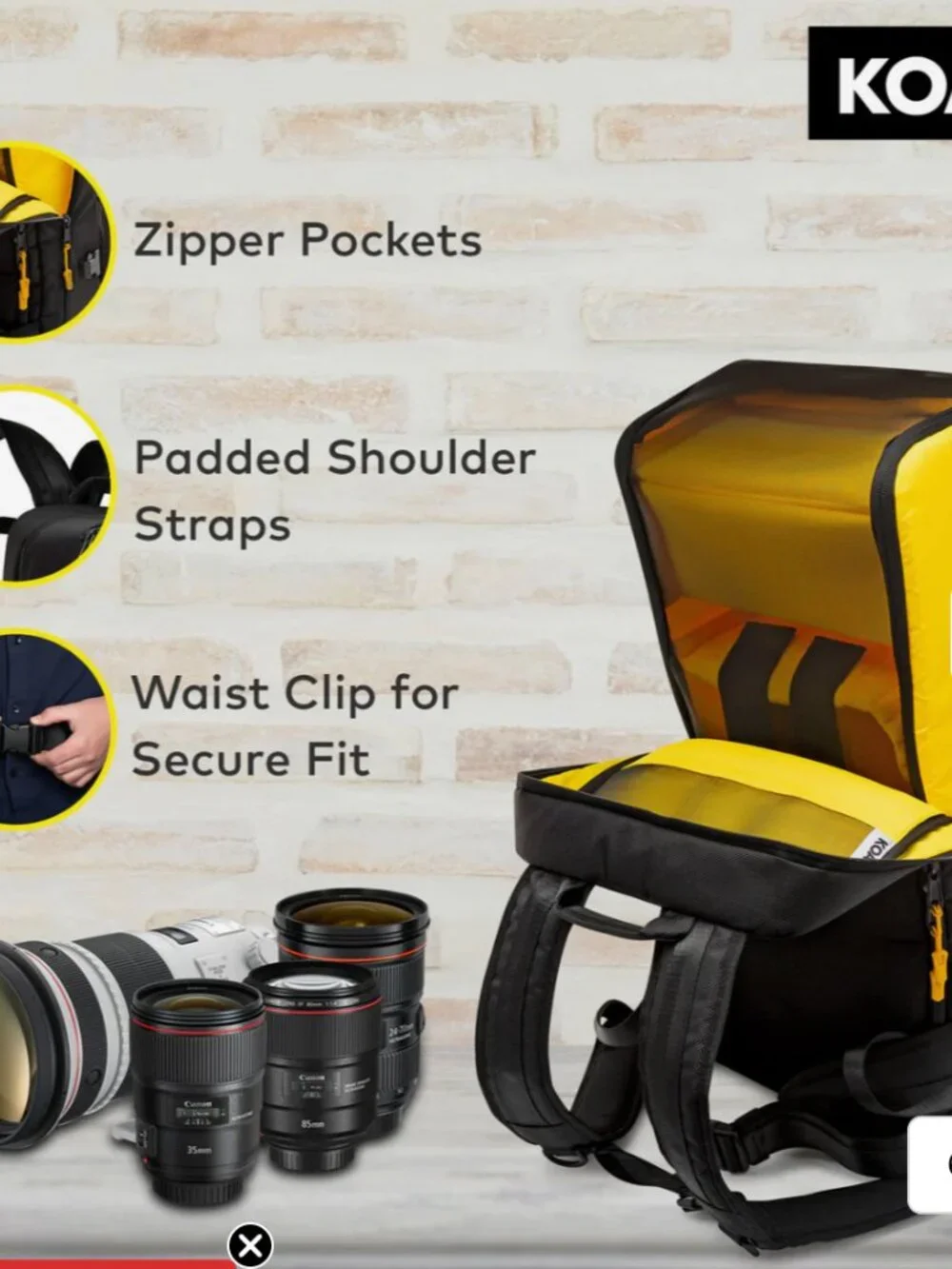 Koah Stillwell Avant-Garde Rover Camera Backpack